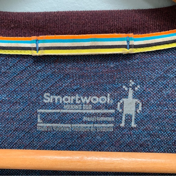 Smartwool Men's Classic Thermal Merino Base Layer Pattern Crew Large - Picture 7 of 9